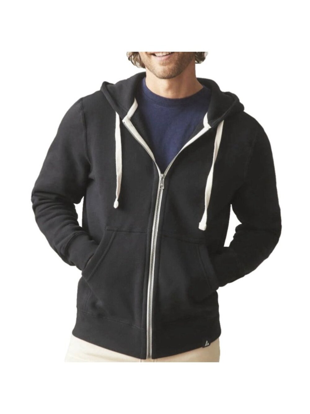 American Giant Midweight Full Zip Hoodie Men's Small Black Outdoor Huckberry - Picture 3 of 12
